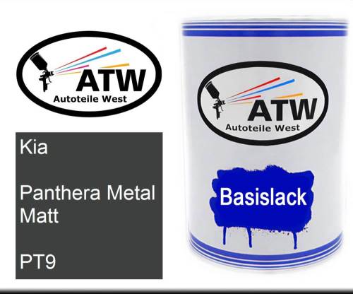 Kia, Panthera Metal Matt, PT9: 500ml Lackdose, von ATW Autoteile West.